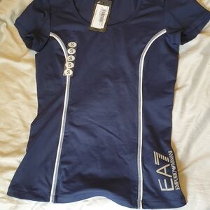 Emporio Armani Deep Blue Activewear Top